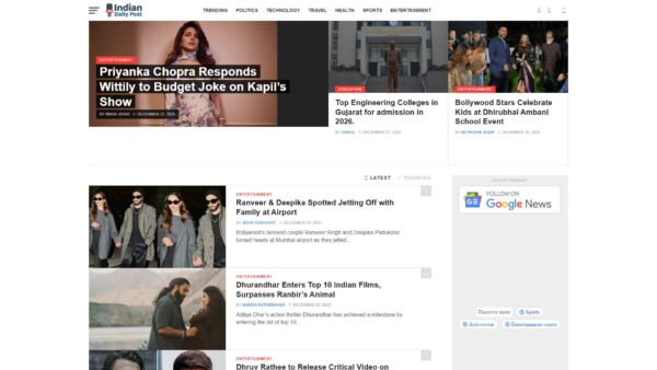 indiandailypost.com (With Daily Hunt)