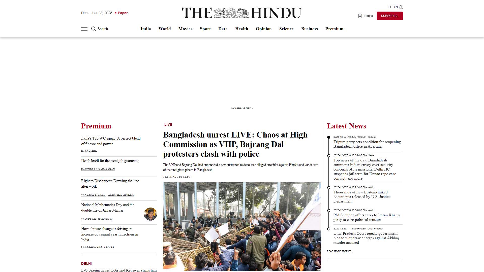 thehindu.com (Facebook Sharing / Three Images And One Video in Articles)