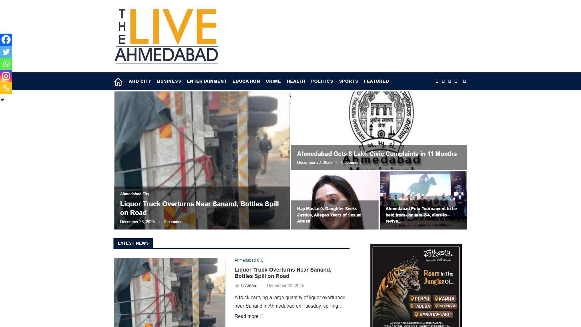 theliveahmedabad.com