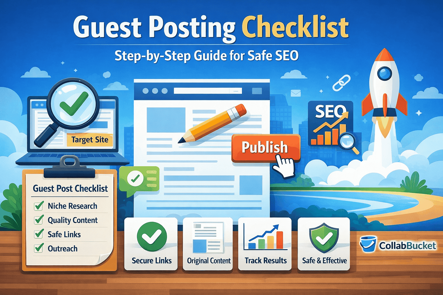 guest posting checklist for safe SEO and link building